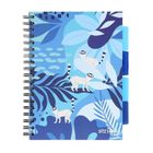 Strigo, Pads, kołozeszyt B5, 100 kartek, kratka, Jungla, niebieski, 1 szt.