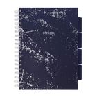 Strigo, Pads, kołozeszyt B5, 100 kartek, kratka, Marmur, granatowy, 1 szt.
