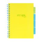 Strigo, Pads, kołozeszyt B5, 100 kartek, linia, Neon, żółty, 1 szt.