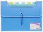 Strigo, teczka z gumką PP, 12 przegródek, A4, 25 mm, niebieska, 1 szt.