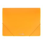 Strigo, teczka z gumką PP, A4, neon pomarańczowy, 1 szt.