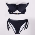 Strój kąpielowy damski dwuczęściowy, czarny, Yoclub