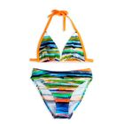 Strój kąpielowy dziewczęcy dwuczęściowy, zielony, Mariss