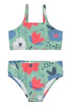 Strój kąpielowy dziewczęcy dwuczęściowy, zielony, Up Baby