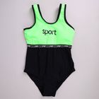 Strój kąpielowy dziewczęcy jednoczęściowy, zielony, Yoclub