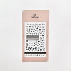 Suatelier, naklejki, miłość czarne i srebrne