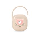 Suavinex, Wild & Free, etui na smoczek, różowe