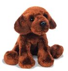 Suki, siedzący czekoladowy labrador, maskotka, 13 cm