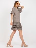 Sukienka damska, beżowa, Zuluna