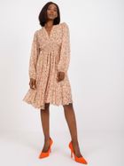 Sukienka damska, beżowa, Zuluna