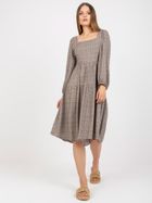 Sukienka damska, beżowa, Zuluna