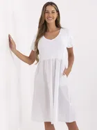 Sukienka damska, biała, Italy Moda