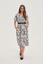 Sukienka damska, biała, Moodo