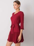 Sukienka damska, bordowa, Lakerta