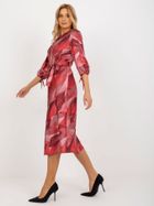 Sukienka damska, bordowa, Lakerta