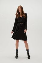 Sukienka damska, czarna, Moodo