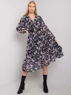 Sukienka damska, granatowa, Ex Moda