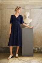 Sukienka damska, granatowa, Moodo