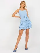 Sukienka damska, niebieska, Lakerta