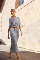 Sukienka damska, niebieska, Moodo