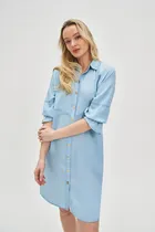 Sukienka damska, niebieska, Moodo