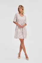 Sukienka damska, szara, Moodo