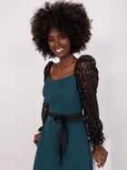 Sukienka damska, turkusowa, Lakerta