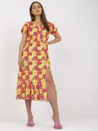 Sukienka damska, żółta, Italy Moda