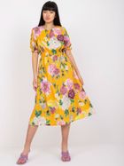 Sukienka damska, żółta, Lakerta