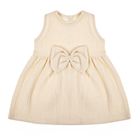 Sukienka dziewczęca bez rękawów, beżowa, Nicol