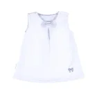 Sukienka dziewczęca bez rękawów, biała, Eevi