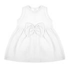 Sukienka dziewczęca bez rękawów, biała, Nicol