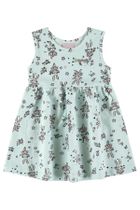 Sukienka dziewczęca bez rękawów, miętowa, Quimby