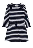 Sukienka dziewczęca z długim rękawem, biało-granatowa, Tom Tailor