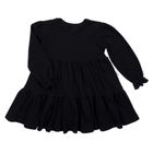 Sukienka dziewczęca z długim rękawem, czarna, Nicol