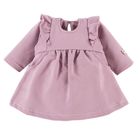 Sukienka dziewczęca z długim rękawem, fioletowa, Eevi