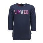 Sukienka dziewczęca z długim rękawem, granatowa, Lief