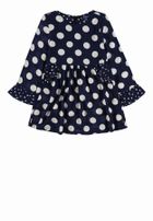 Sukienka dziewczęca z długim rękawem, granatowa, Tom Tailor