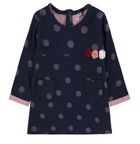 Sukienka dziewczęca z długim rękawem, granatowo-różowa, Tom Tailor