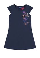 Sukienka dziewczęca z krótkim rękawem, granatowa, Tom Tailor