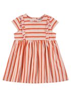 Sukienka dziewczęca z krótkim rękawem, pomarańczowa, Tom Tailor