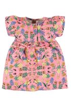 Sukienka dziewczęca z krótkim rękawem, różowa, Up Baby