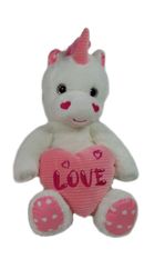 Sun-Day, maskotka, jednorożec z sercem, 25 cm