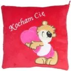 Sun-Day, poduszka, Kocham Cię, miś z serduszkiem, czerwona