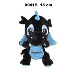 Sun-Day, Smok "Kraków", maskotka, czarny niebieski, 15 cm