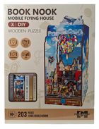 Swede, Book Nook, Latający Domek, drewniane puzzle 3D, 203 elementy