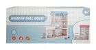 Swede, domek dla lalek z windą i akcesoriami, drewniany