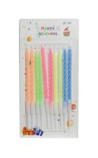 Swede, świeczki urodzinowe, kolorowe, 10 szt.