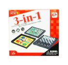 Swede, szachy, warcaby, chińczyk, plansza magnetyczna, gry familijne, 3w1