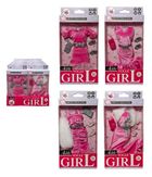 Swede, ubranko dla lalki, różowa sukienka, 1 szt.